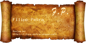Filipp Petra névjegykártya